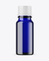 Blue Glass Essential Oil Bottle Mockup