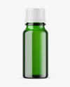 Green Glass Essential Oil Bottle Mockup