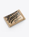 Kraft Paper Snack Bar Mockup - Half Side View