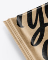 Kraft Paper Snack Bar Mockup - Half Side View