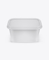 Matte Plastic Container Mockup (High-Angle Shot)