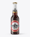 275ml Clear Glass Brown Ale Bottle Mockup