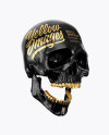 Skull Mockup - Half Side View