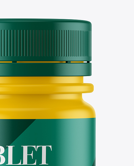 Matte Plastic Pills Bottle Mockup