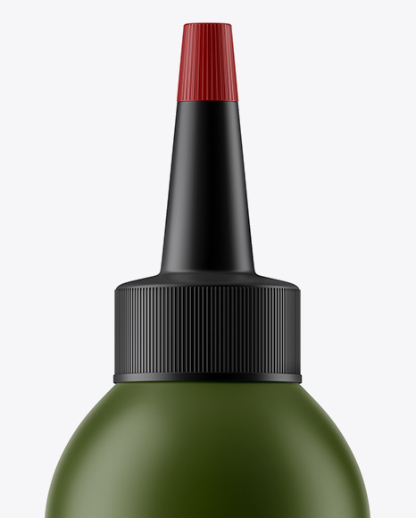 Matte Plastic Oil Bottle Mockup