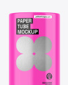 Glossy Paper Tube Mockup