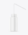 Matte Plastic Bottle with Straw Mockup