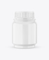 Glossy Plastic Pills Bottle Mockup