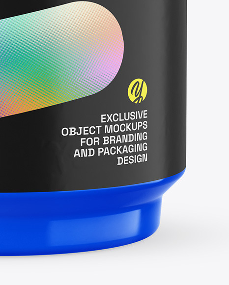 Glossy Plastic Pills Bottle Mockup