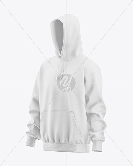Oversize Hoodie Mockup - Half Side View