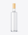 Clear Glass Vodka Bottle Mockup