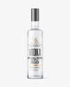 Clear Glass Vodka Bottle Mockup