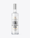 Clear Glass Vodka Bottle Mockup