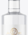 Clear Glass Vodka Bottle Mockup