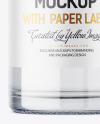 Clear Glass Vodka Bottle Mockup