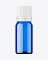 Blue Glass Essential Oil Bottle Mockup