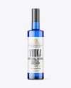 Blue Glass Vodka Bottle Mockup Blue Glass Vodka Bottle Mockup