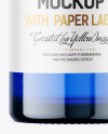 Blue Glass Vodka Bottle Mockup Blue Glass Vodka Bottle Mockup