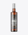 Amber Glass Vodka Bottle Mockup Amber Glass Vodka Bottle Mockup