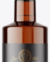 Amber Glass Vodka Bottle Mockup Amber Glass Vodka Bottle Mockup
