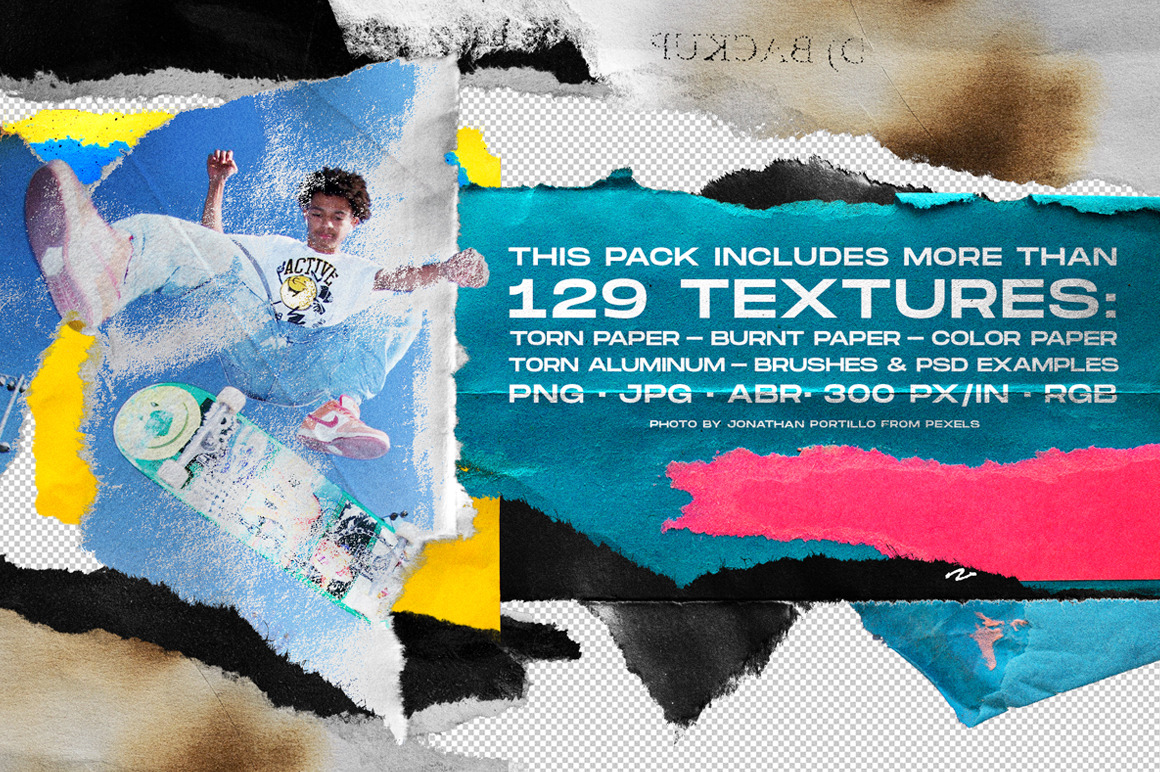 Ripped Paper Textures for Photoshop Ripped Paper Textures for Photoshop