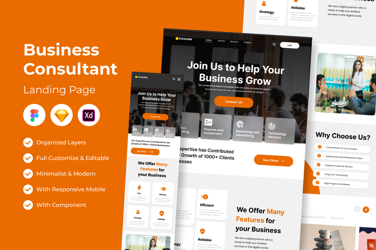 Innovate - Business Consultan Landing Page Innovate - Business Consultan Landing Page