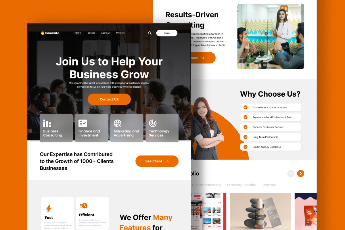 Innovate - Business Consultan Landing Page