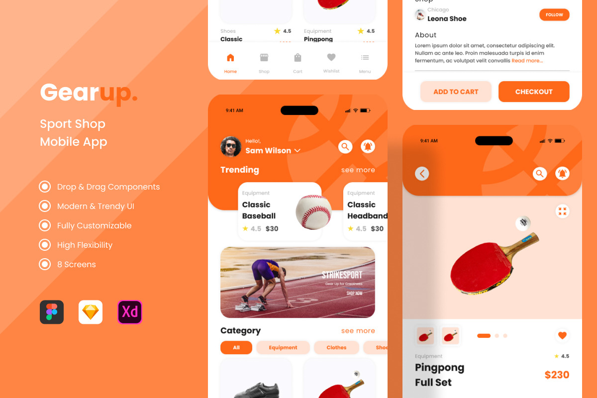 Gearup - Sport Shop Mobile App Gearup - Sport Shop Mobile App