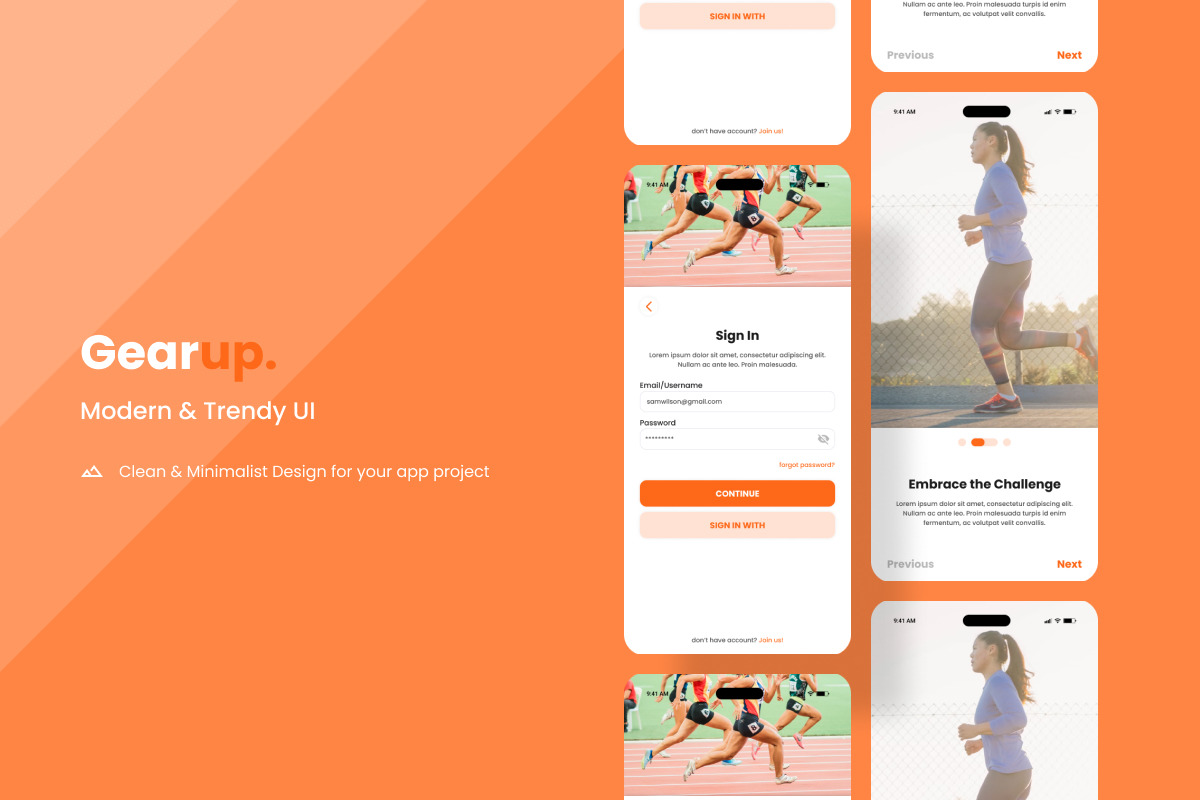 Gearup - Sport Shop Mobile App Gearup - Sport Shop Mobile App