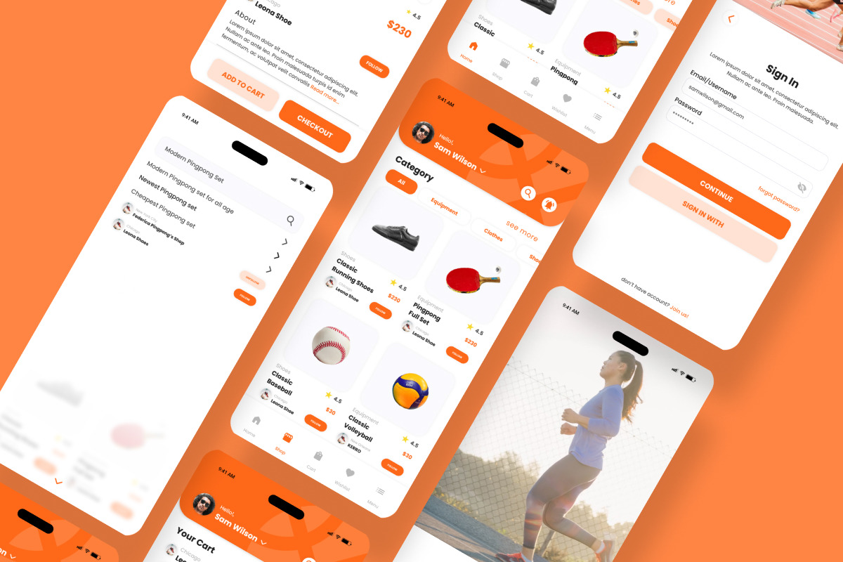 Gearup - Sport Shop Mobile App Gearup - Sport Shop Mobile App