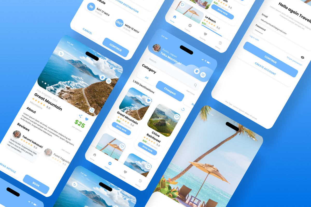 JourneyJoy - Travel & Booking Mobile App JourneyJoy - Travel & Booking Mobile App