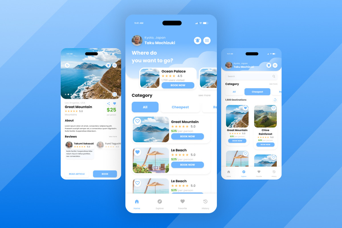 JourneyJoy - Travel & Booking Mobile App JourneyJoy - Travel & Booking Mobile App