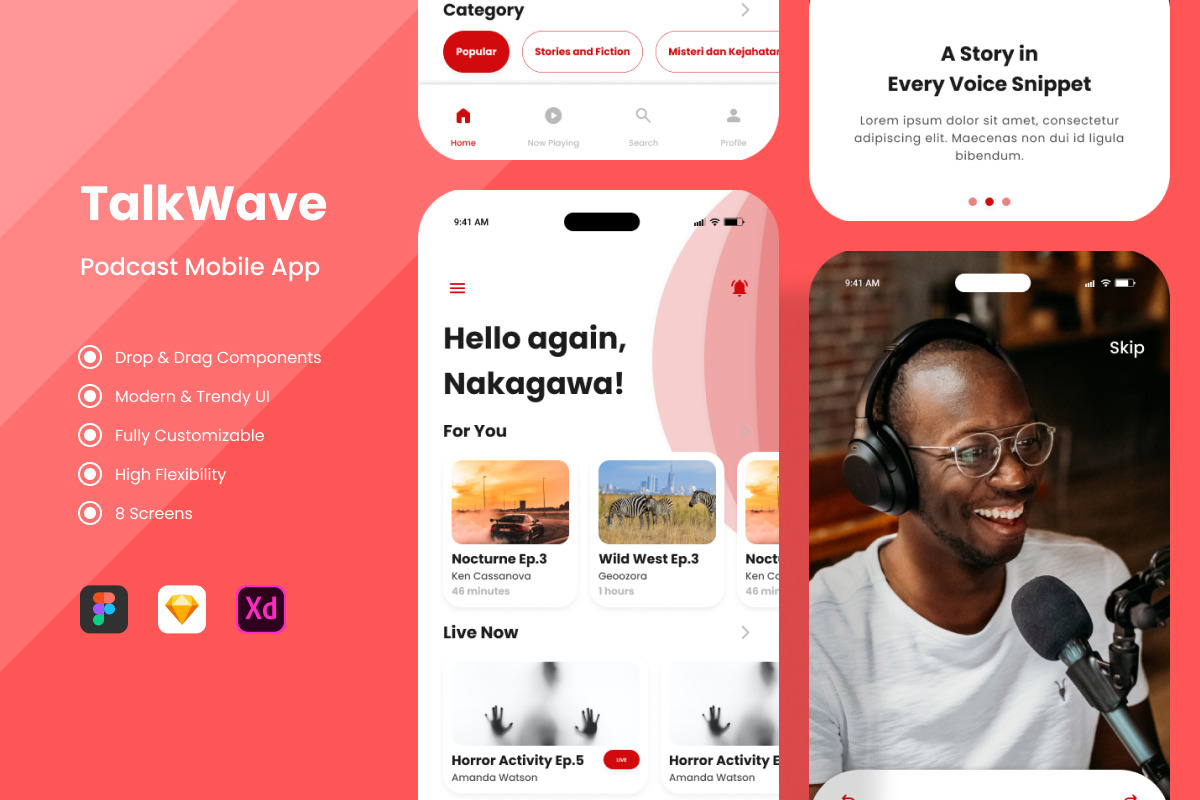 TalkWave - Podcast Mobile App