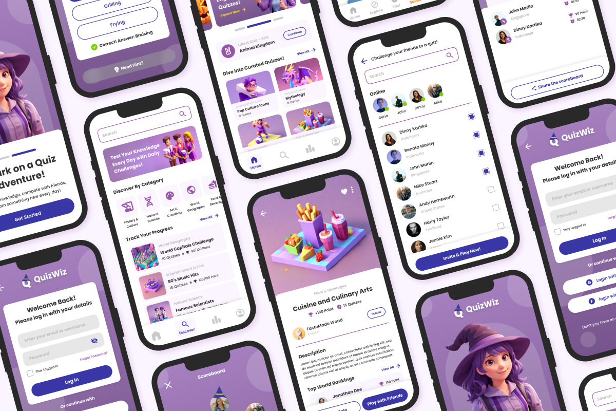 QuizWiz - Trivia Quiz Mobile App QuizWiz - Trivia Quiz Mobile App