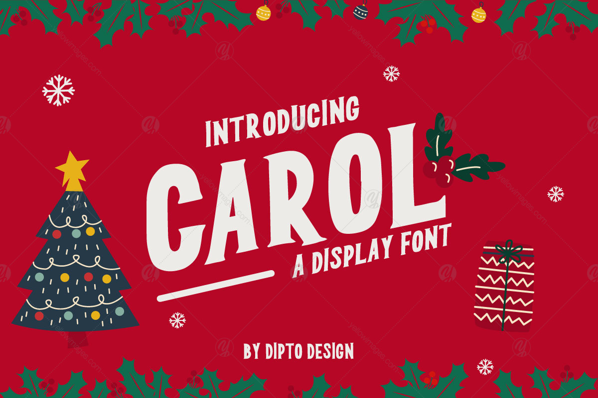 Carol- Christmas Typeface