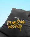 Leather Bean Bag Chair Mockup