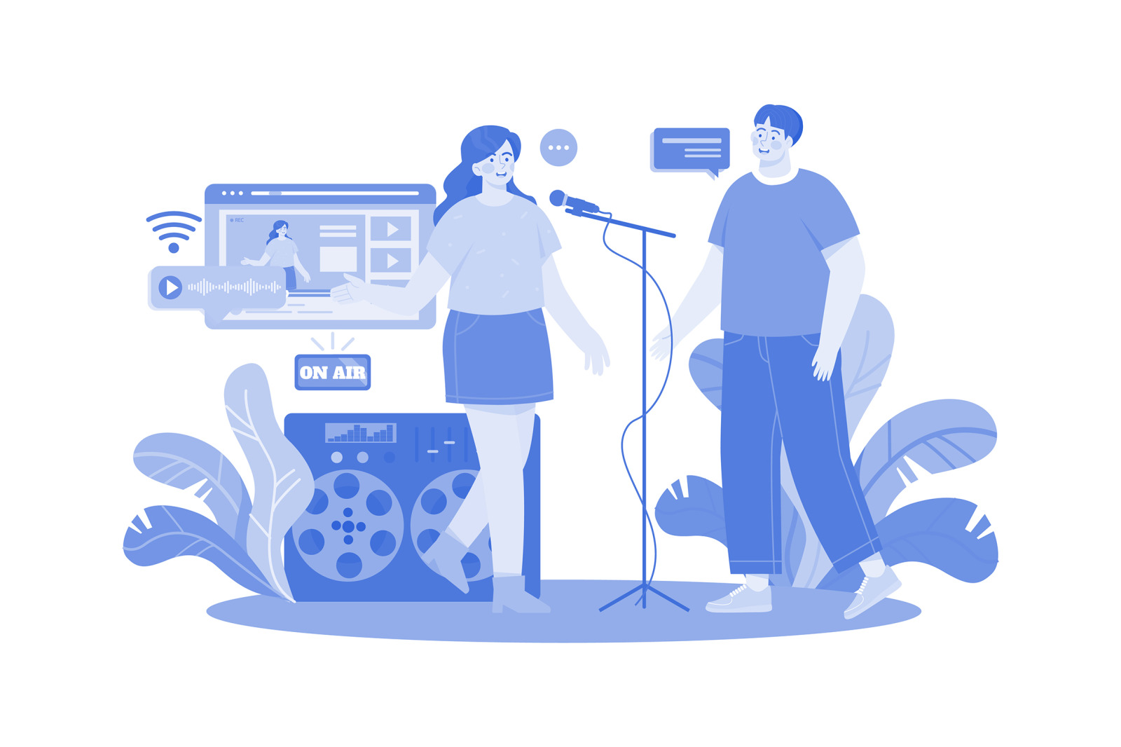 M598_Live Podcast Illustration Pack 1