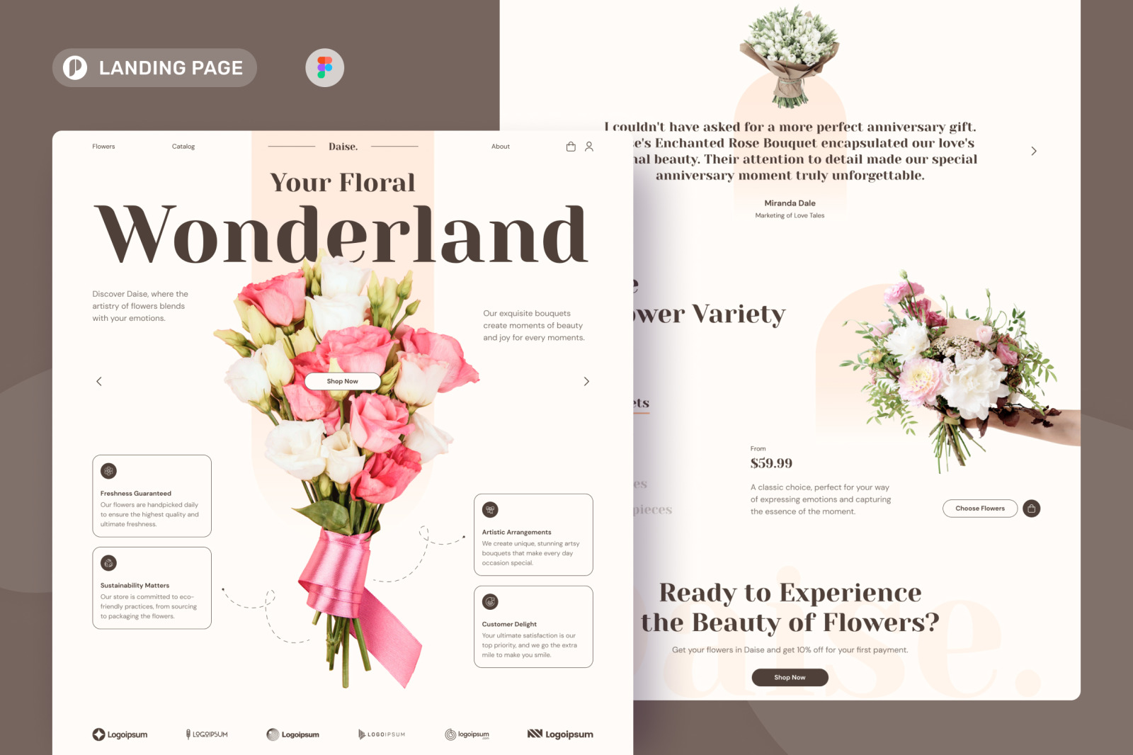 Daise - Flower Shop Landing Page