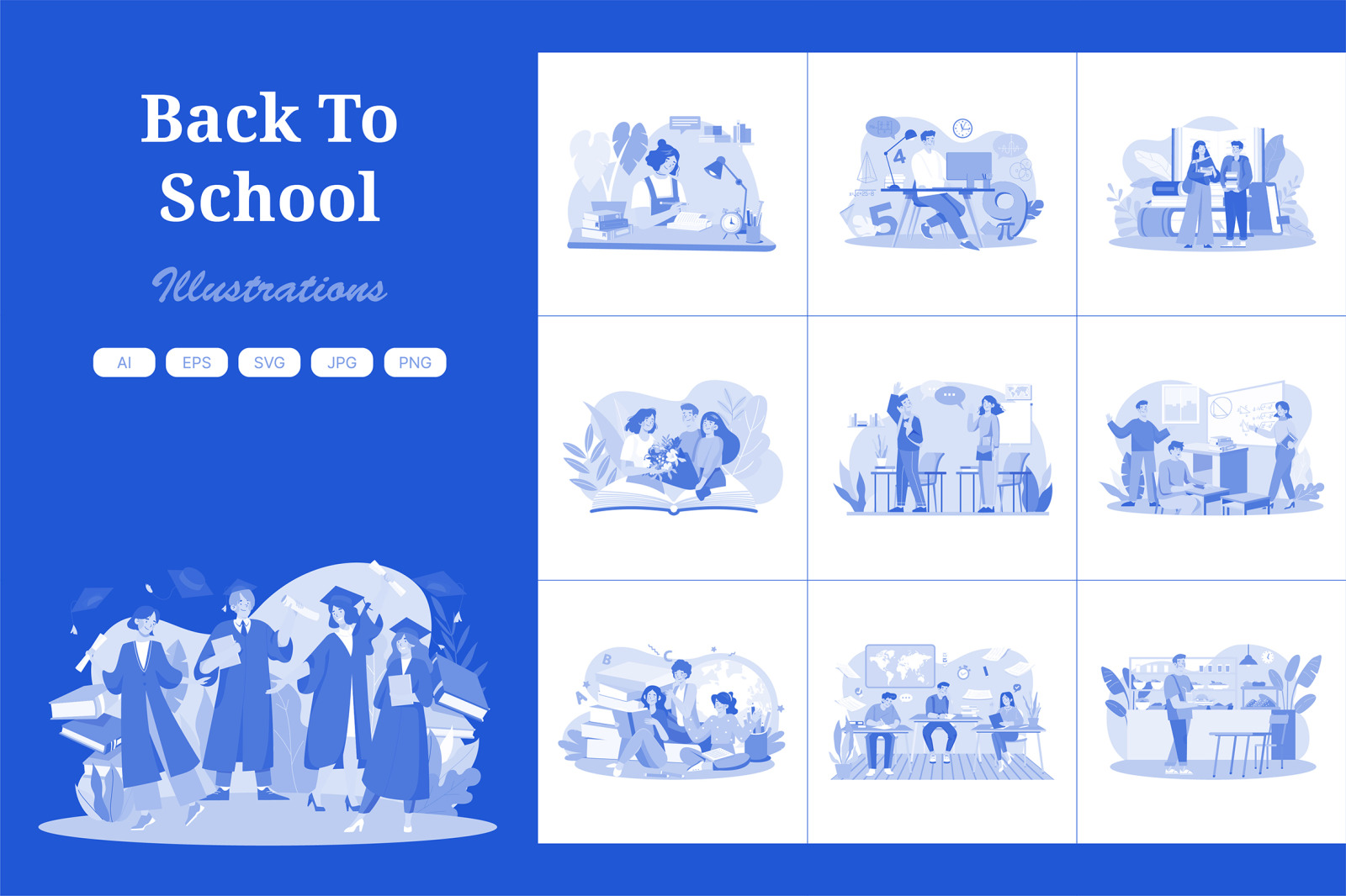 M596_Back To School Illustration Pack 1 M596_Back To School Illustration Pack 1