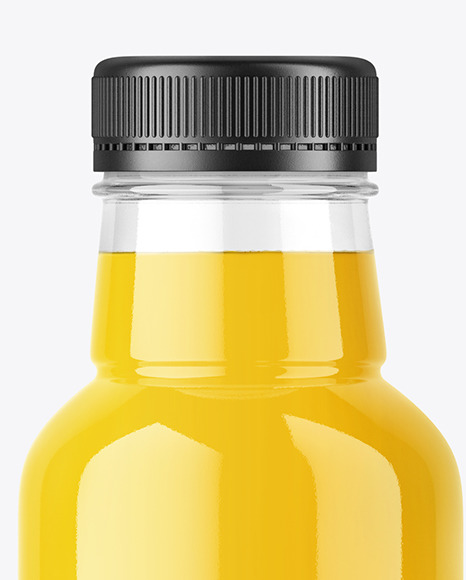 300ml Orange Juice Bottle Mockup