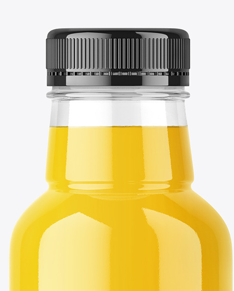 300ml Orange Juice Bottle Mockup