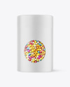 Paper Tube With Candy Mockup