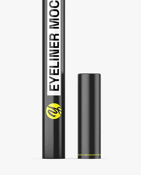 Glossy Cosmetic Eyeliner Mockup