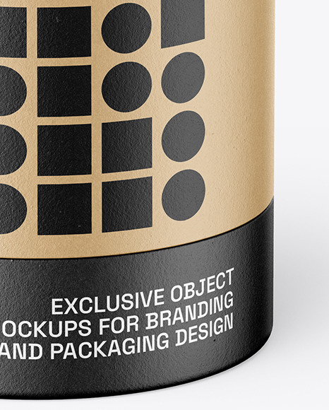 Kraft Paper Tube Mockup