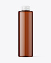 Amber Plastic Bottle Mockup