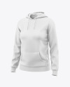 Women’s Hoodie Mockup - Half Side View