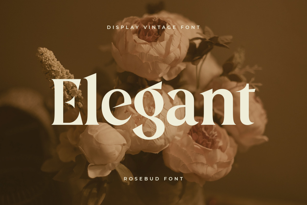 Rosebud – Display Vintage Font