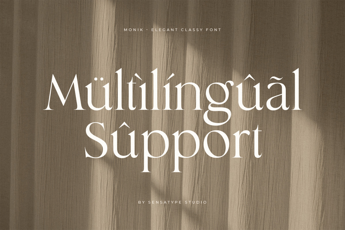Monik – Elegant Classy Font Monik – Elegant Classy Font