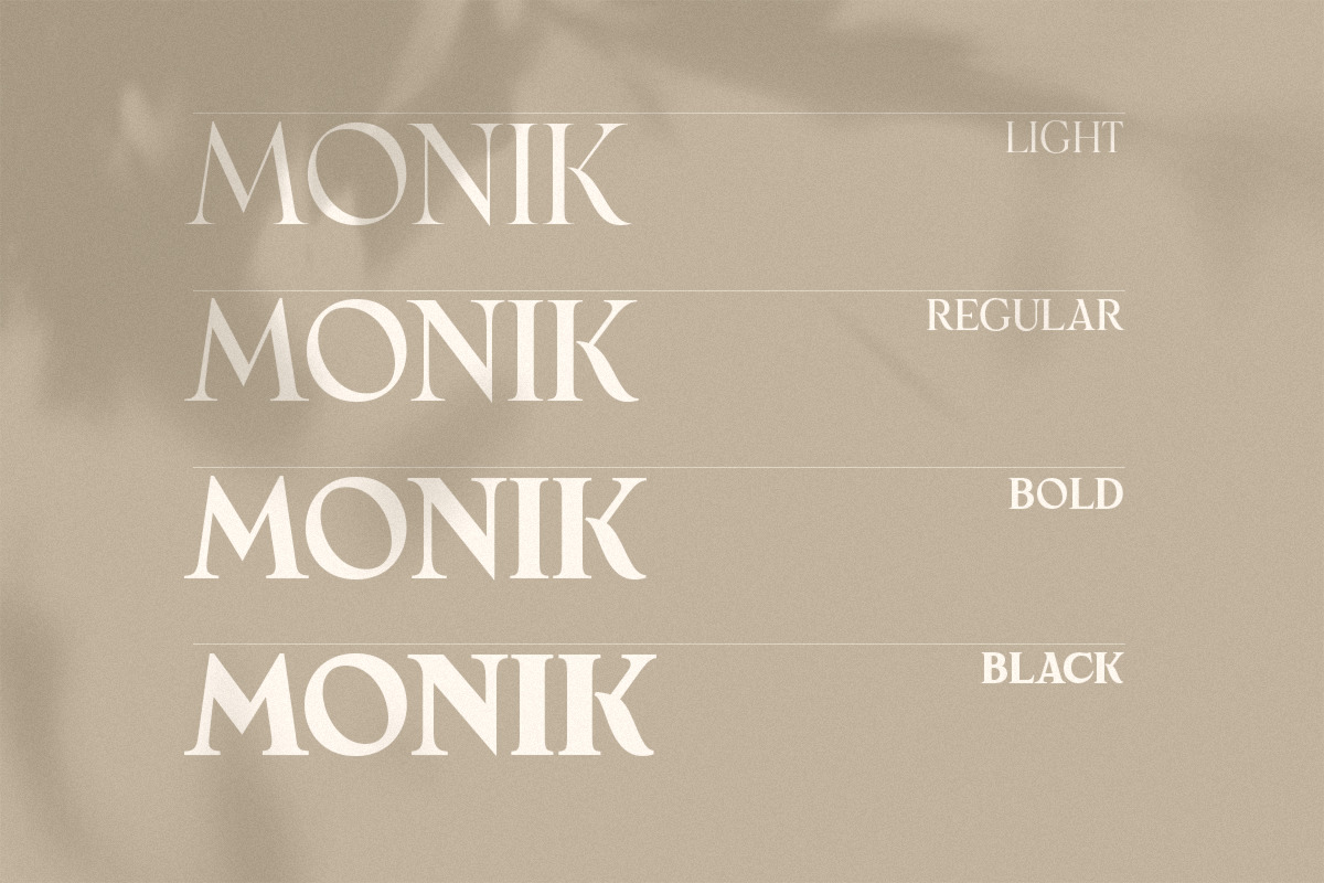 Monik – Elegant Classy Font Monik – Elegant Classy Font