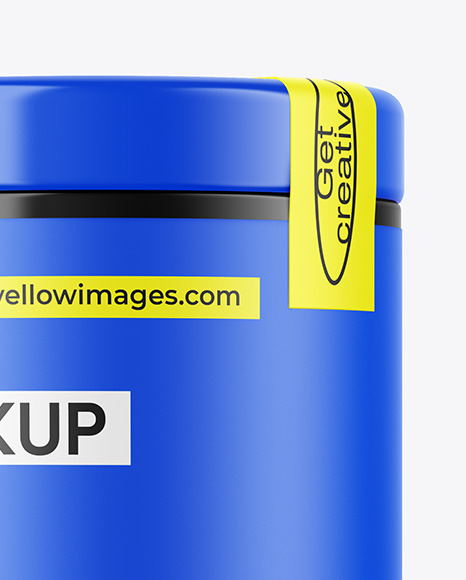 Glossy Tin Can Mockup